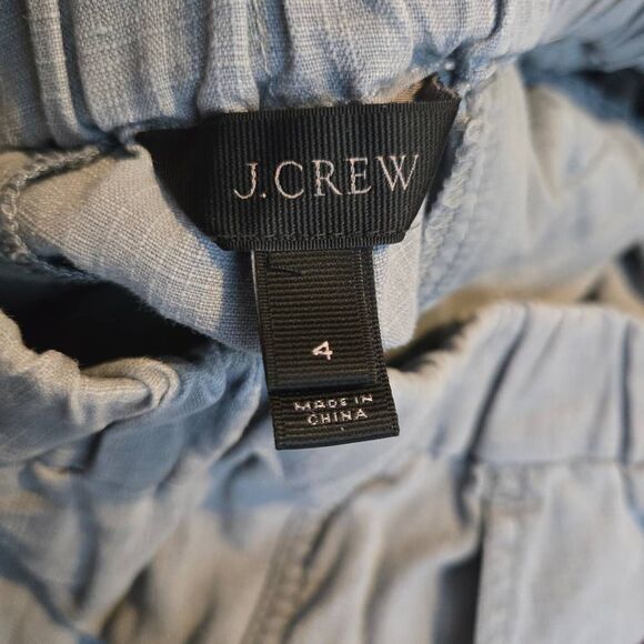 J. Crew Pants Size 4 Seaside Linen Blend Jogger Pull-On C4330 - Picture 5 of 6